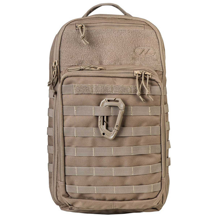 highlander harrier full clamshell pack 25l coyote brown