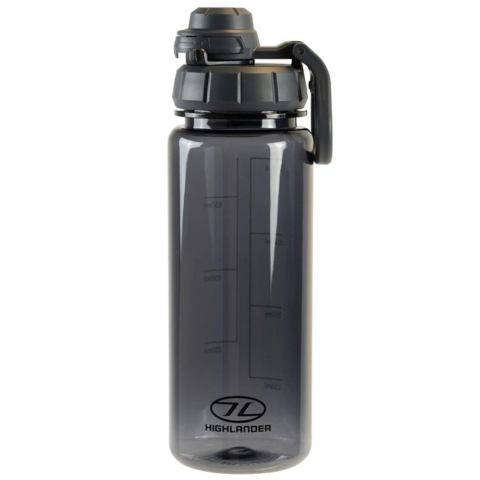 highlander laguz 750ml tritan water bottle black