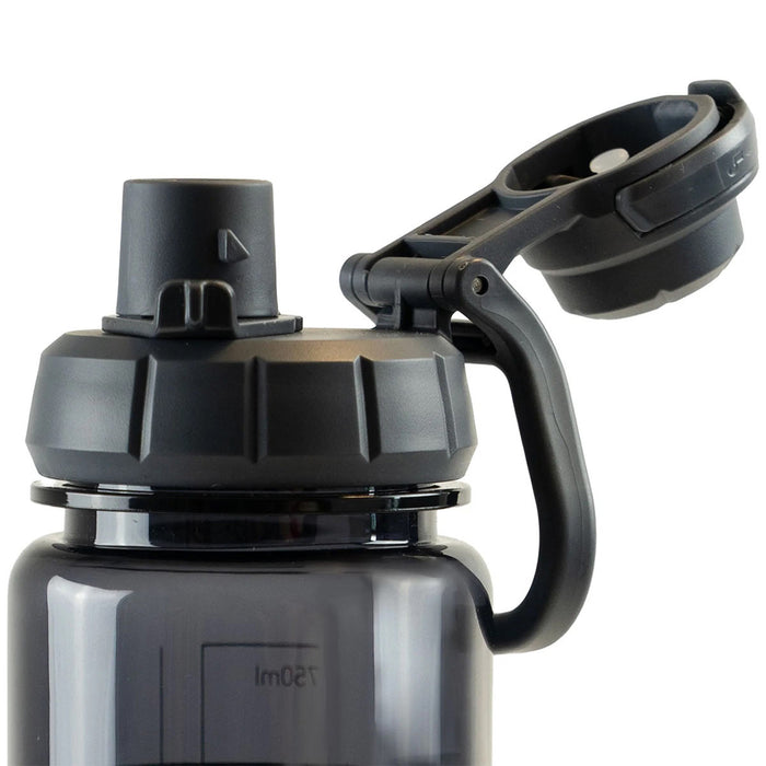 highlander laguz 750 tritan bottle black open lid