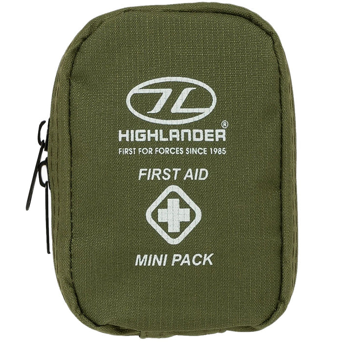 highlander military first aid mini pack olive green