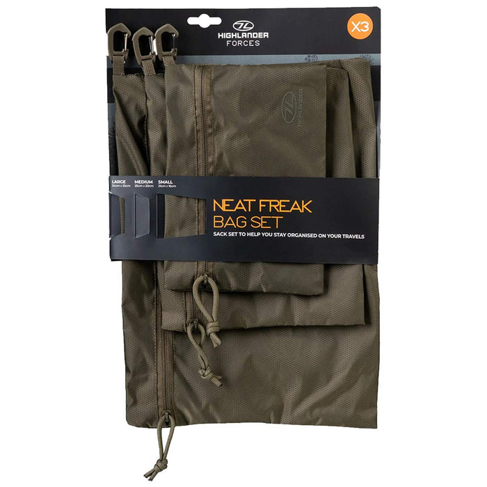 highlander neat freak bag set ranger green