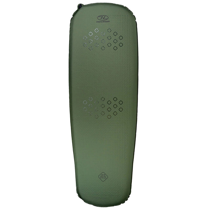 highlander self inflating kip mat 75mm olive green