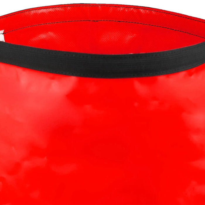 highlander troon 35l waterproof duffle bag red open