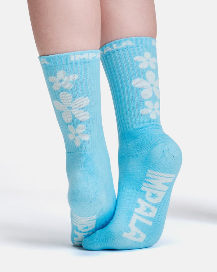 Impala Skate Sock 3pk - Ditsy Blue