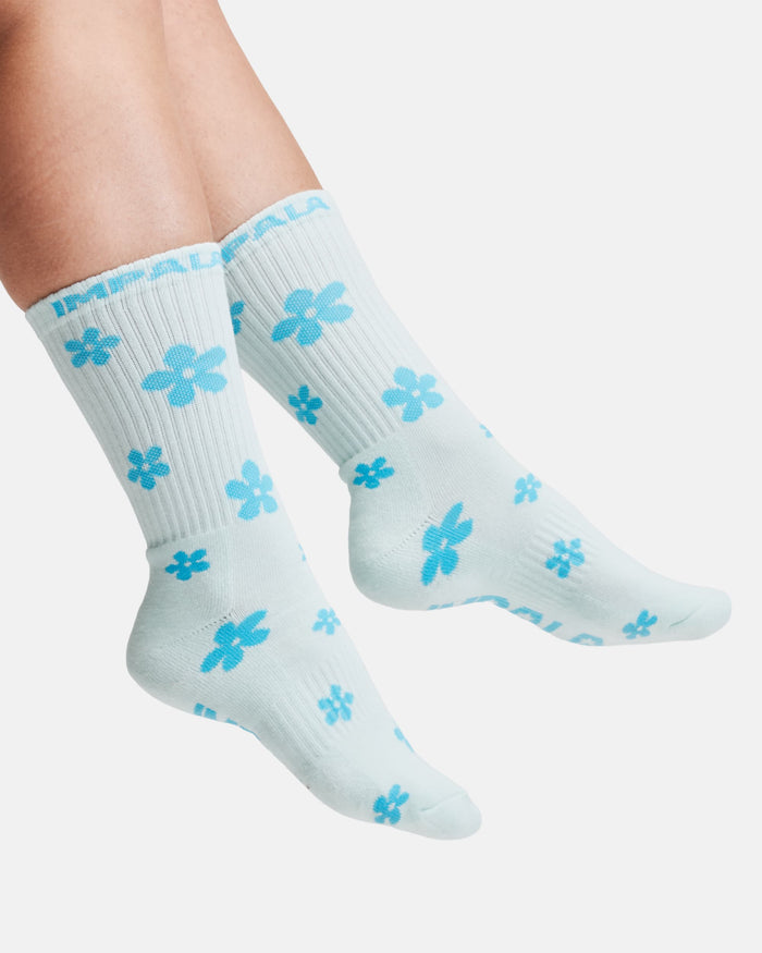 Impala Skate Sock 3pk - Ditsy Blue