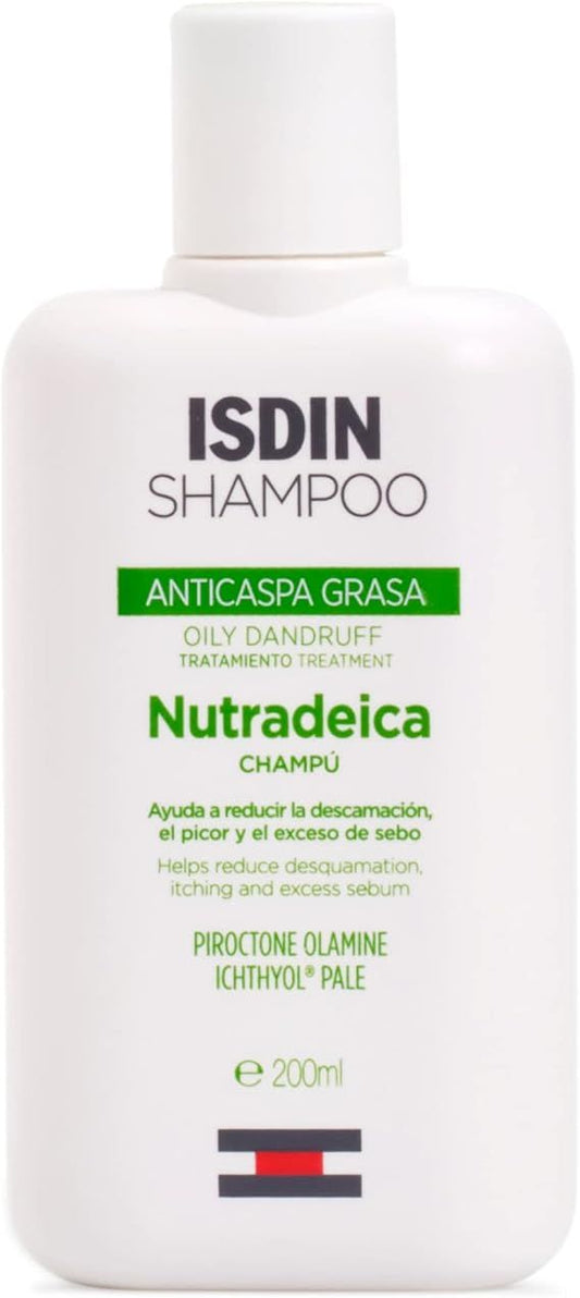 Isdin Nutradeica Anti Oily Dandruff Shampoo, 200ml - Makkah Pharmacy