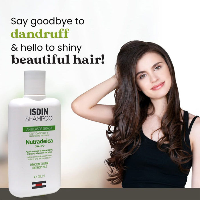 Isdin Nutradeica Anti Oily Dandruff Shampoo, 200ml - Makkah Pharmacy