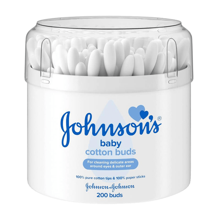Johnson's Baby Cotton Swabs, 200 Pieces - Makkah Pharmacy