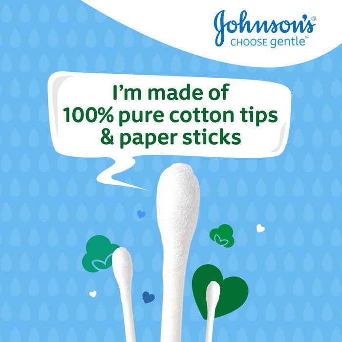 Johnson's Baby Cotton Swabs, 200 Pieces - Makkah Pharmacy