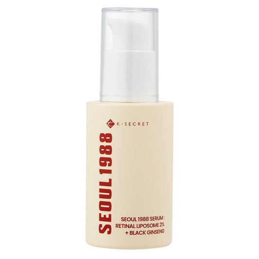 K-Secret Seoul 1988 With Retinal Liposome 2% + Black Ginseng Anti Aging Face Serum 30ml K-Secret