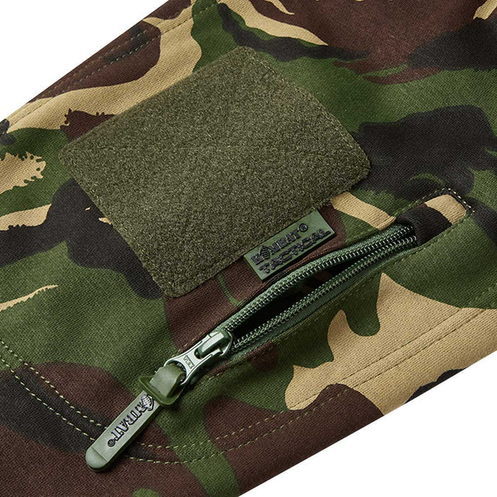 zipped arm pocket on kombat dpm camo spec ops hoodie