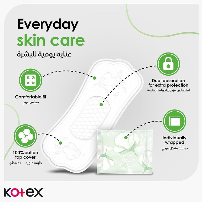 Kotex Normal Pantyliners, 54 Pieces - Makkah Pharmacy