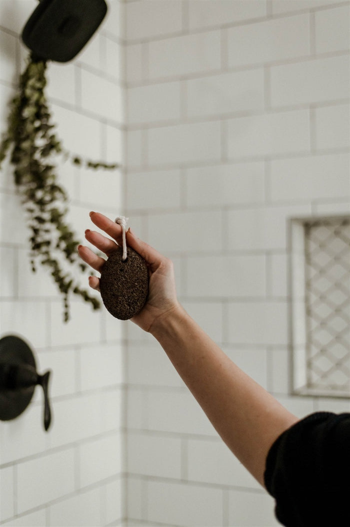 Lava Pumice Stone with Cotton Hanging Loop