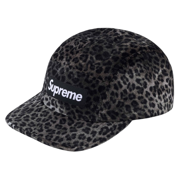 Leopard Velvet Camp Cap