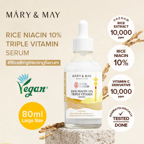 Mary & May Vegan Rice Niacin 10% Triple Vitamin Serum 80ml
