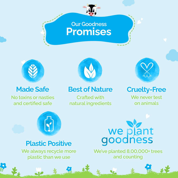 Made safe cruelty free plastic positive our goodness promises Milky Soft Head to Toe Wash