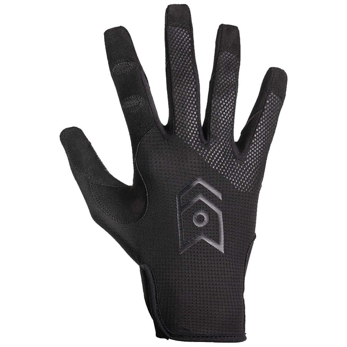 top view of mog target light duty tactical glove group black