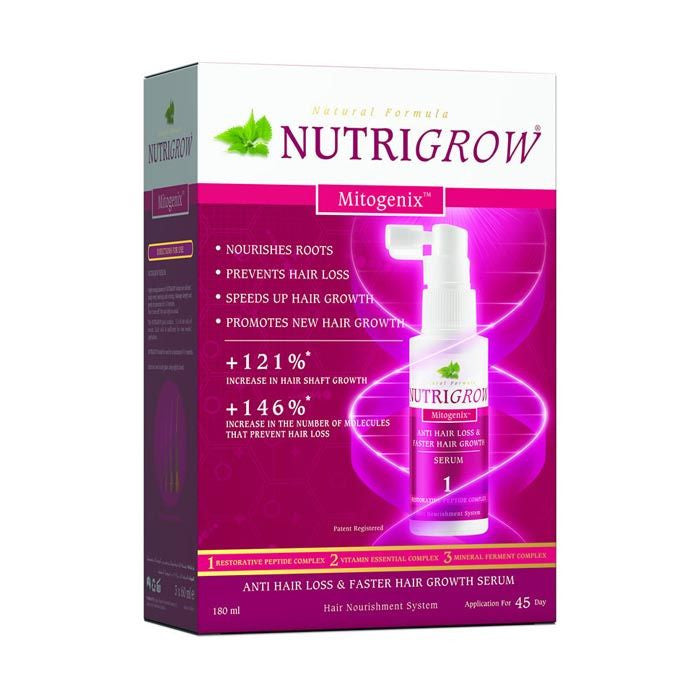 Nutrigrow Anti Hair Loss & Faster Hair Growth Serum 180 ml Nutrigrow