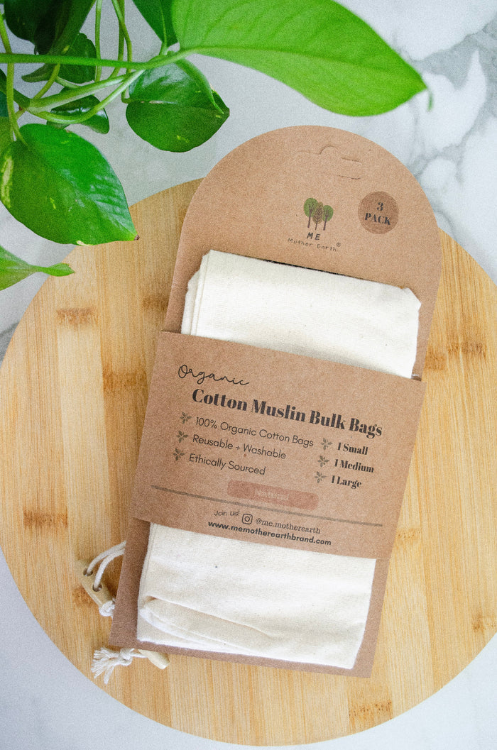 Organic Cotton Bulk Bags 3-Pack