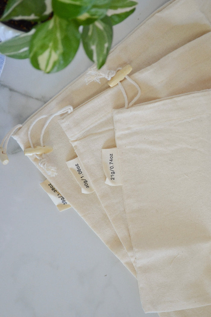 Reusable Cotton Muslin Bulk Bags  package free