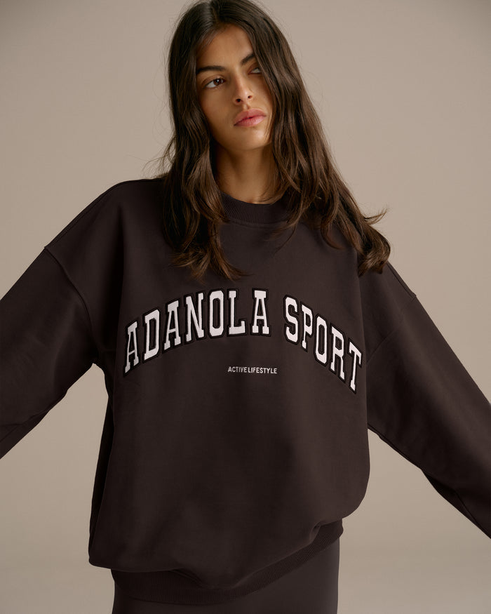 Oversized Sweatshirt - Coffee Bean