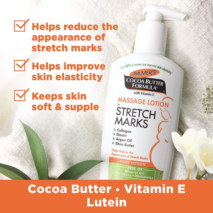 Palmer's Cocoa Butter Formula Massage Lotion with Vitamin E for Stretch Marks, 250ml - Makkah Pharmacy