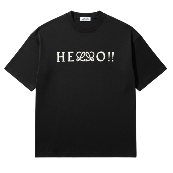 Printed cotton T-shirt