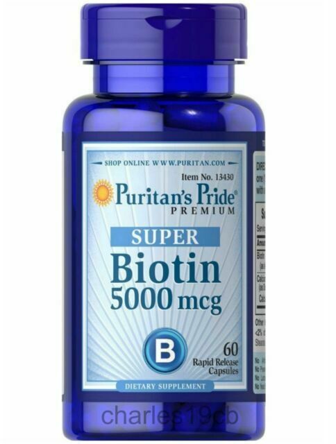 Puritan's Pride 5000mcg Biotin Supplement - gluten free, sugar free, wheat free - Makkah Pharmacy