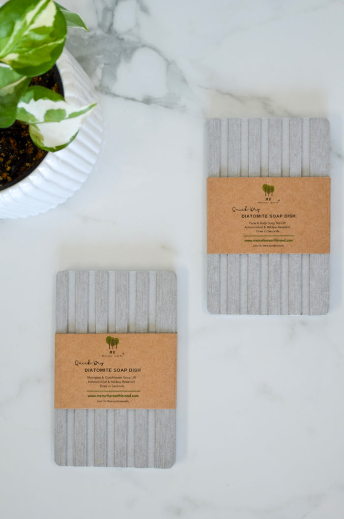 Quick-Dry Diatomite Soap Dishes with Labels