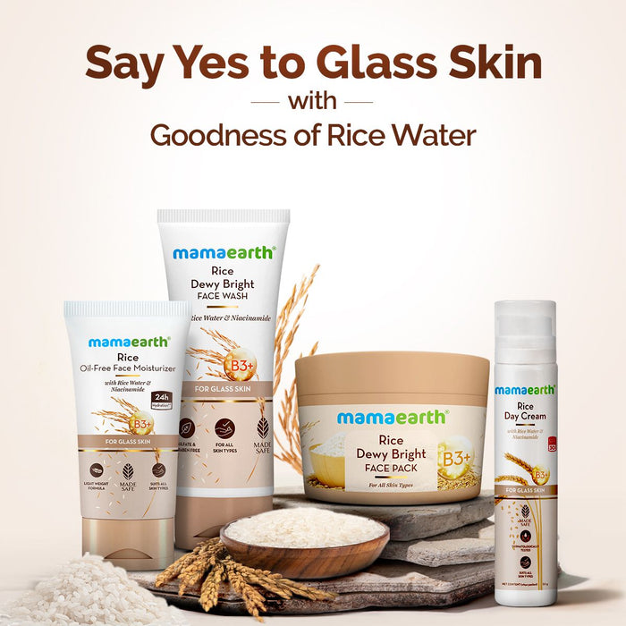 Rice Oil-Free Face Moisturizer With Rice Water & Niacinamide for Glass Skin - 150 g (Pack of 2)