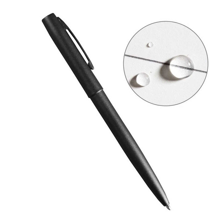 black clicker pen of camo rite in the rain top bound notebook kit