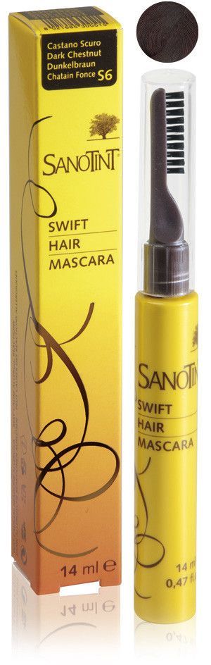 Sanotint Swift Hair Mascara Color: S6 Dark Chestnut - Makkah Pharmacy