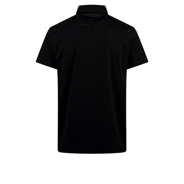 short-sleeved cotton polo shirt