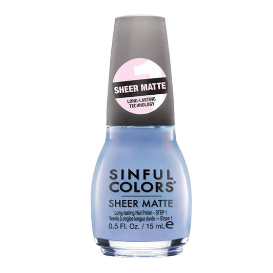 SinfulColors Sheer Matte Nail Polish 15ml 3035 ICED PETIT FOUR