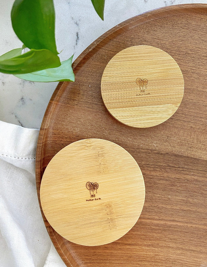 Solid Bamboo Mason Jar Lids