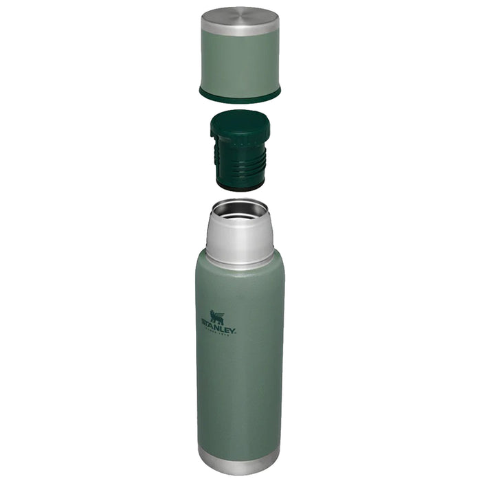 lid and stopper of stanley 1l adventure to go hammertone green bottle