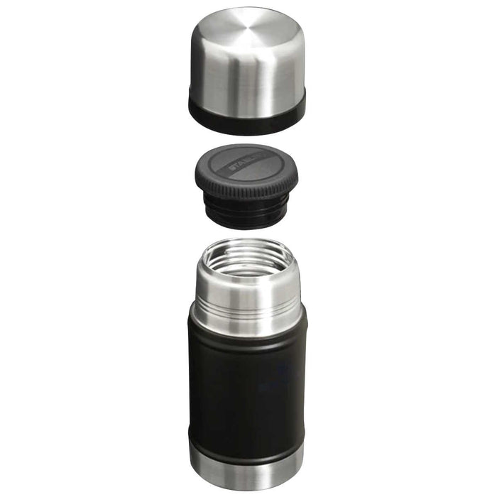 cup and twist lid on black 700ml stanley legendary food jar