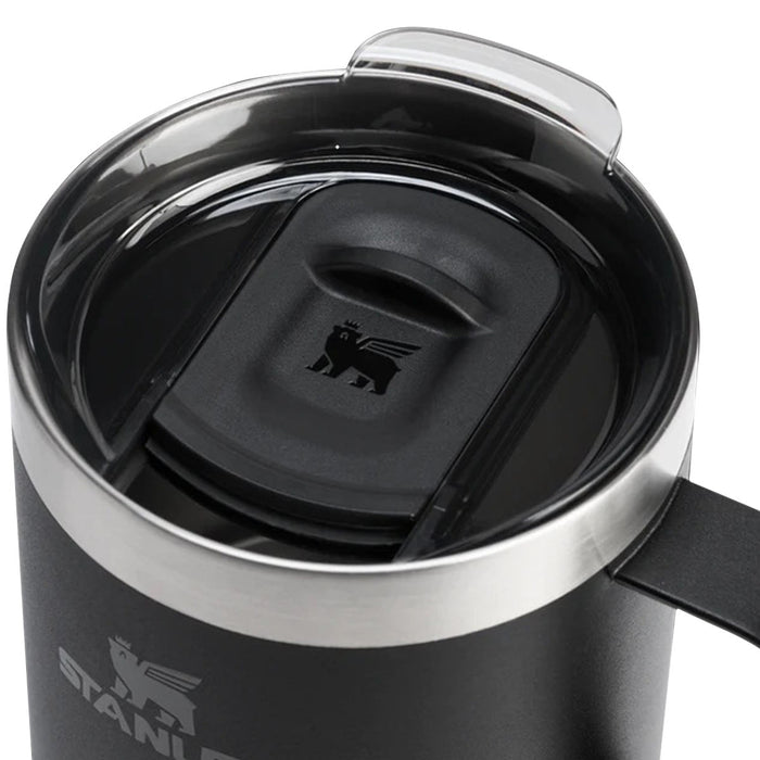 legendary camp mug black drinking slide on lid