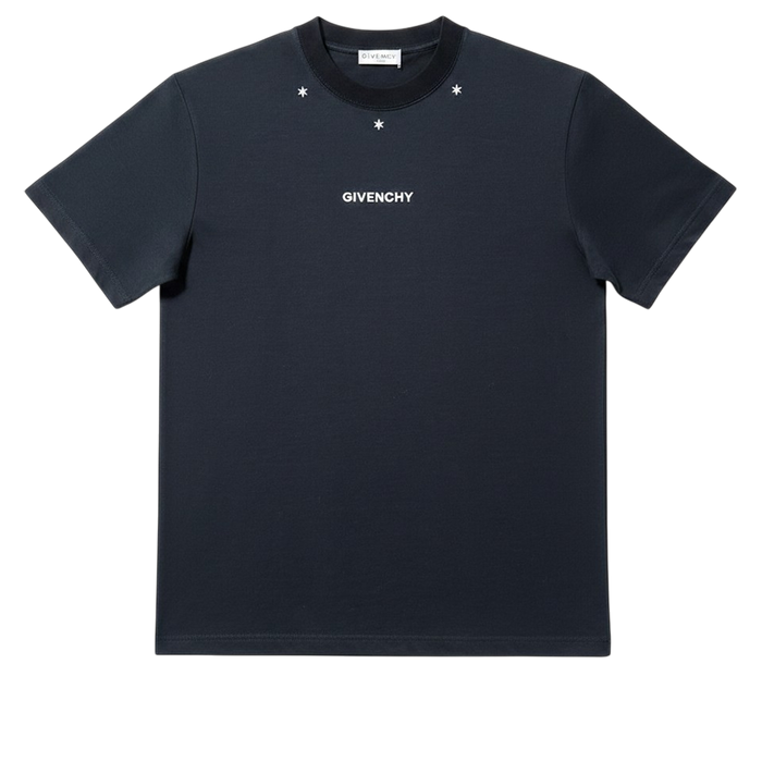 star-embroidered crew-neck T-shirt