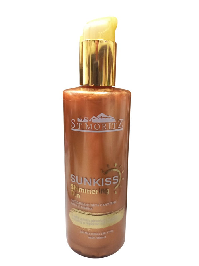 St.Moritz Sunkiss Shimmering Tan Oil, 250ml - Makkah Pharmacy