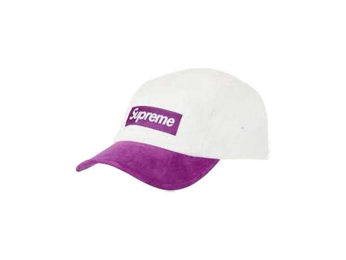 Suede Visor Camp Cap White/Purple (SS23)