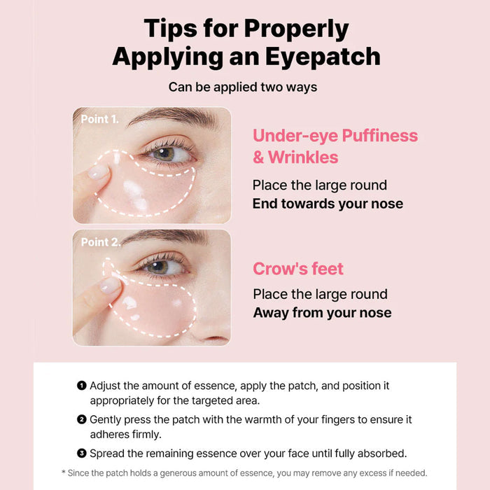 COSRX The Peptide Collagen Hydrogel Eye Patch Nudie Glow Australia