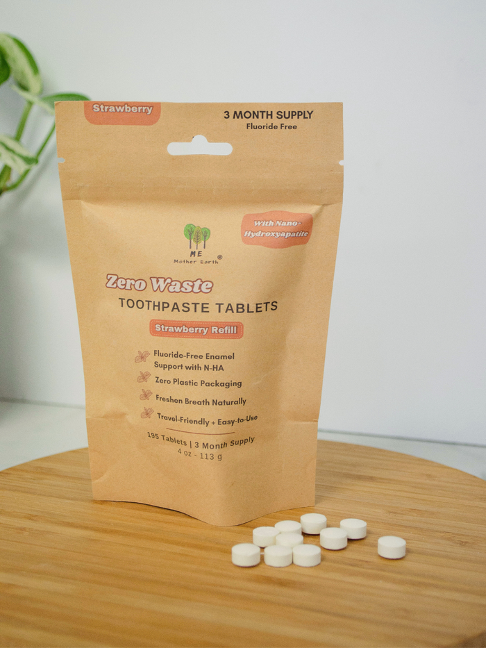 Toothpaste Tablets for Kids: Strawberry with NHA