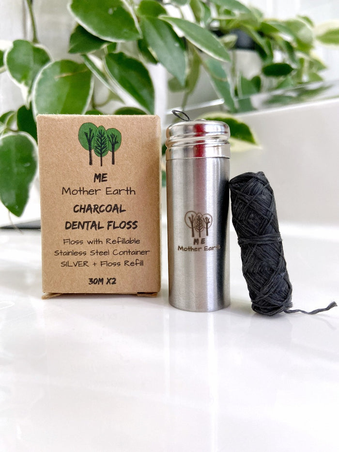 Vegan Charcoal Dental Floss 2-Pack