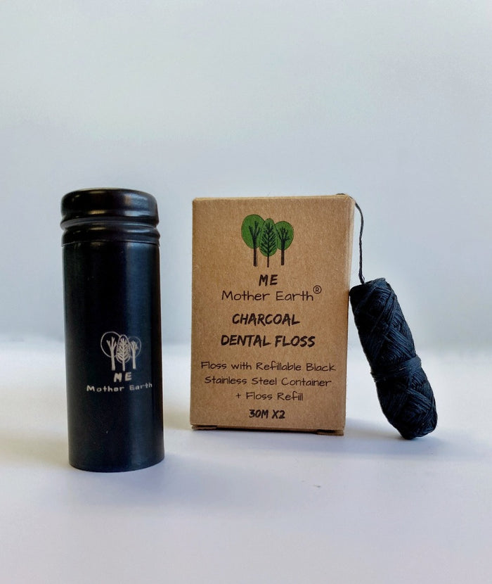 Vegan Charcoal Dental Floss 2-Pack