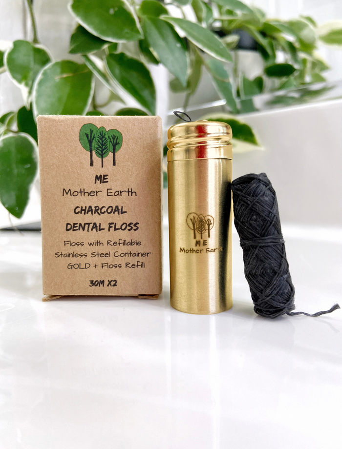 Vegan Charcoal Dental Floss 2-Pack