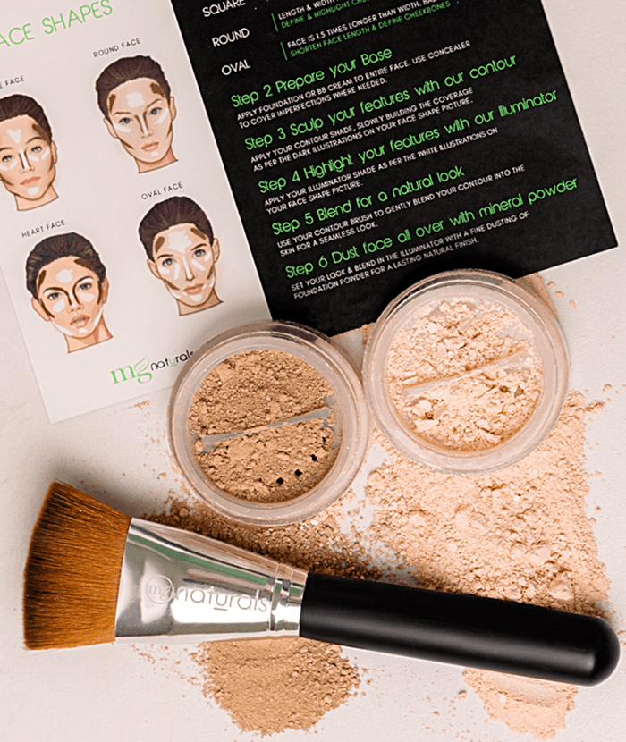 Vegan Mineral Highlighter & Contour Kit