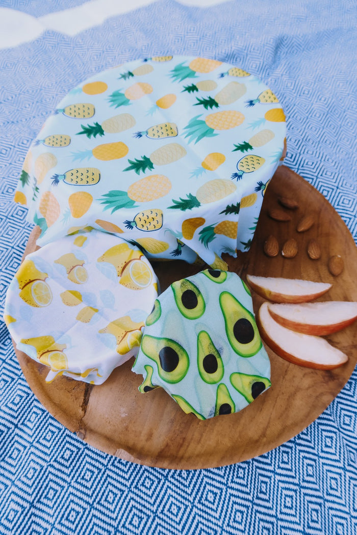 Plant Based Wax Food Wraps 3-Pack mother earth zero waste plastic-free