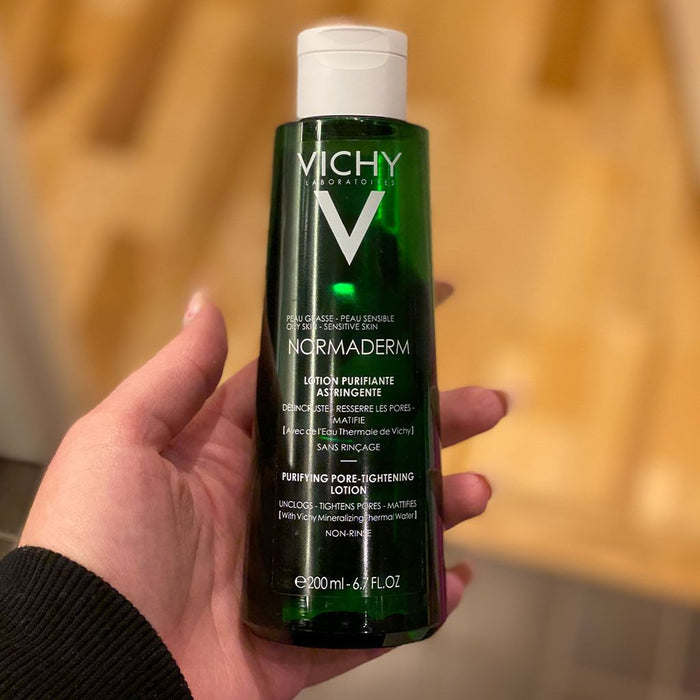Vichy Normaderm Pore Tightening Toner for Oily/Acne Skin with Salicylic and Glycolic Ccid, 200ml - Makkah Pharmacy