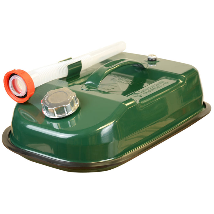 wavian hippo steel fuel can 5l green